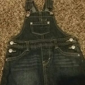 Girls Levi overall dress